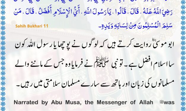 Sahih Bukhari – 11