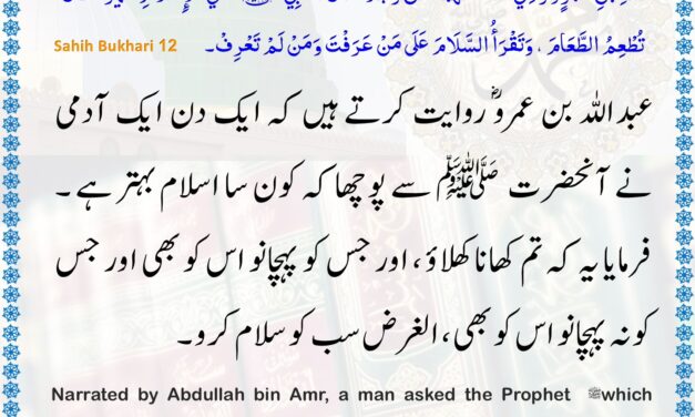 Sahih Bukhari – 12