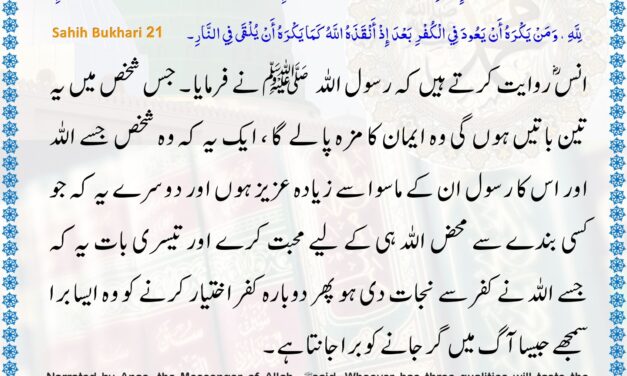 Sahih Bukhari – 21