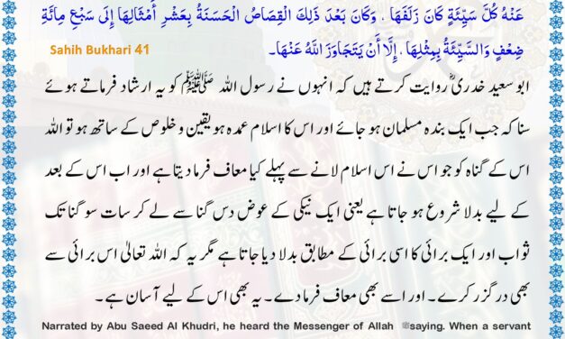 Sahih Bukhari – 41