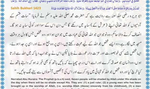 Sahih Bukhari – 1423