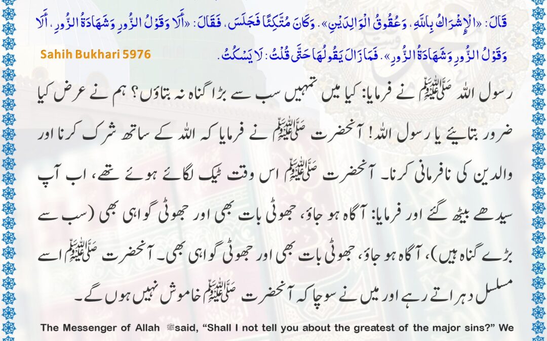 Sahih Bukhari – 5976