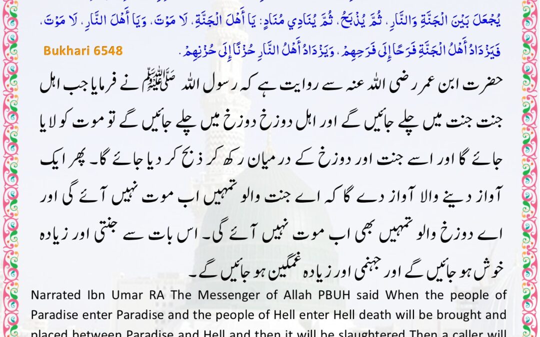 Sahih Bukhari – 6548