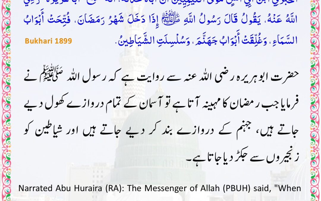 Sahih Bukhari – 1899