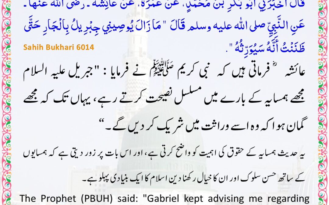 Sahih Bukhari – 6014
