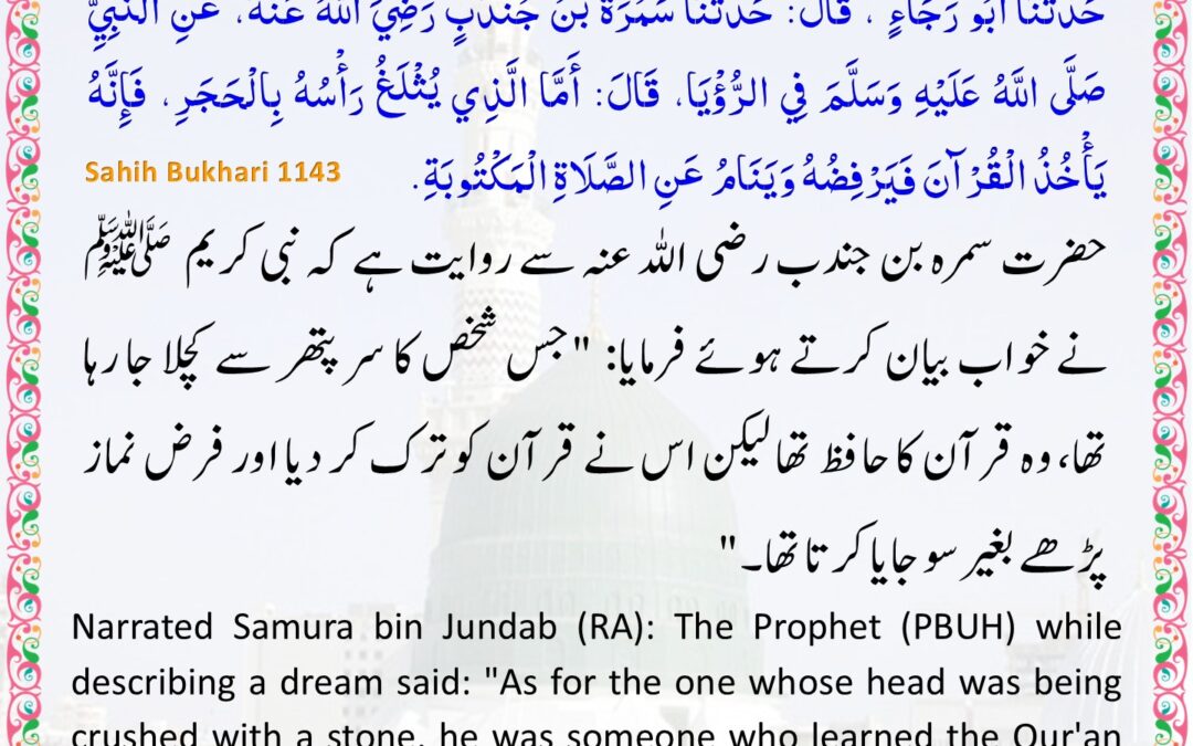Sahih Bukhari – 1143