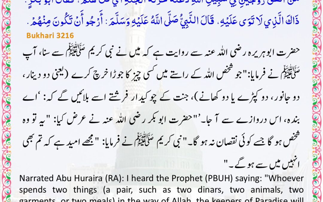 Sahih Bukhari – 3216
