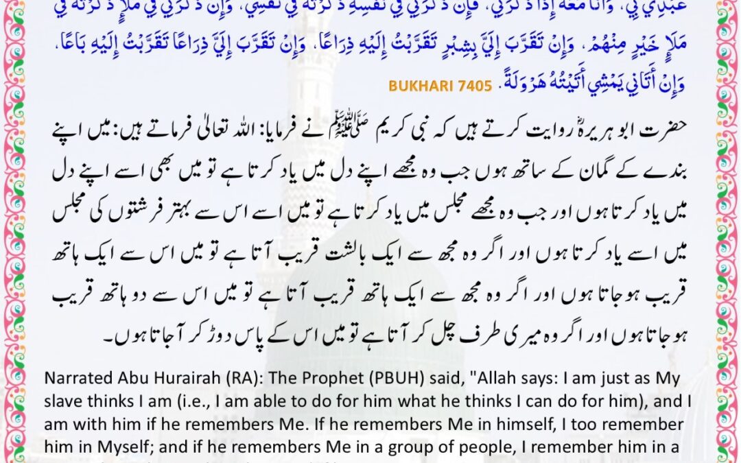 Sahih Bukhari – 7405