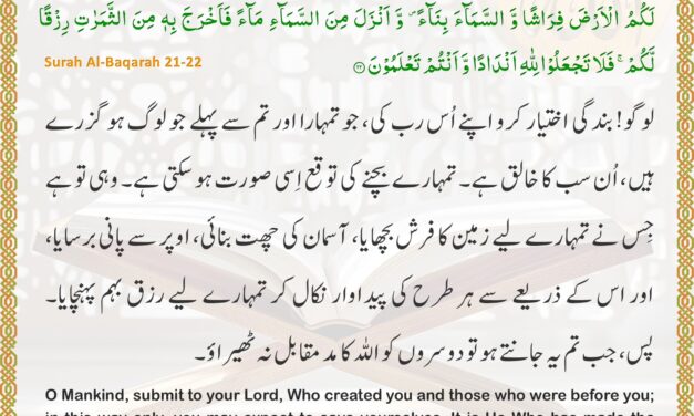 Surah Al-Baqarah – Ayah 21-22
