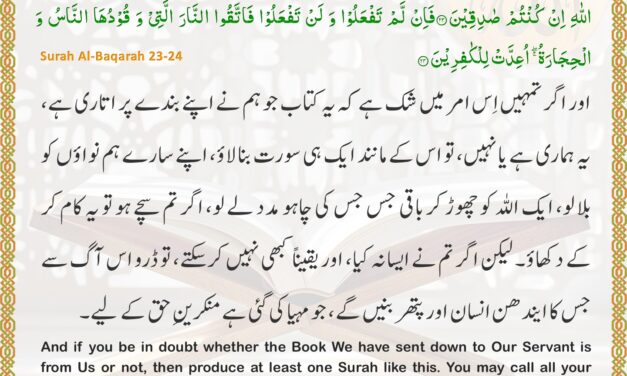 Surah Al-Baqarah – Ayah 23-24