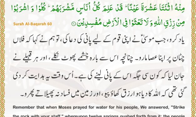 Surah Al-Baqarah – Ayah 60