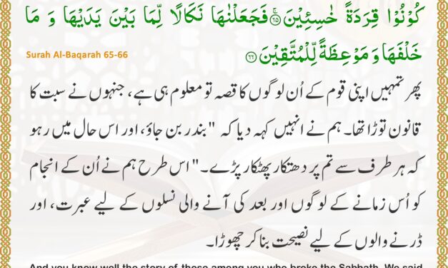 Surah Al-Baqarah – Ayah 65-66