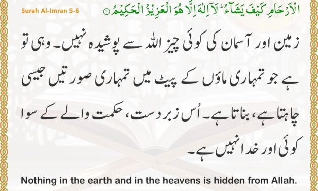 Surah Al-Imran – Ayah 5-6
