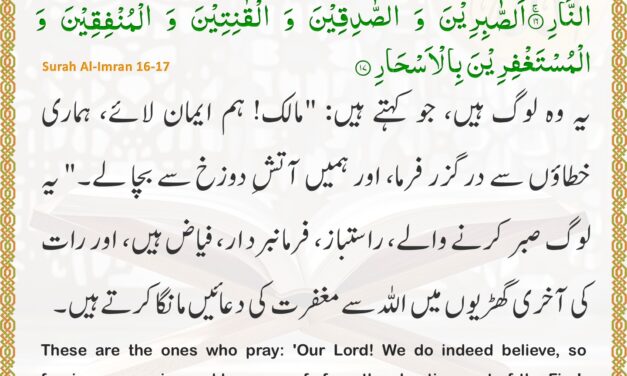Surah Al-Imran – Ayah 16-17