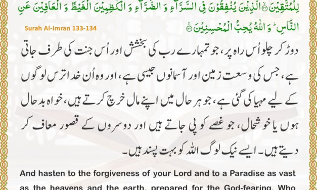 Surah Al-Imran – Ayah 133-134