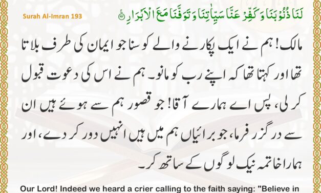 Surah Al-Imran – Ayah 193