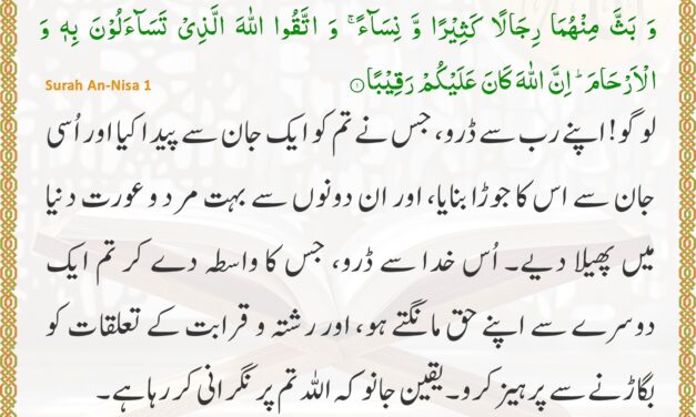 Surah An-Nisa – Ayah 1