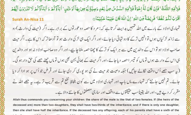 Surah An-Nisa – Ayah 11