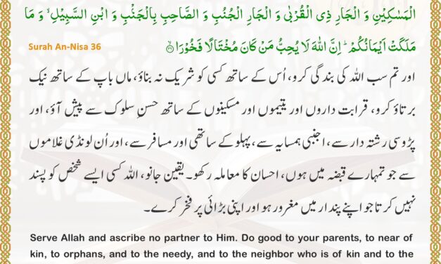 Surah An-Nisa – Ayah 36
