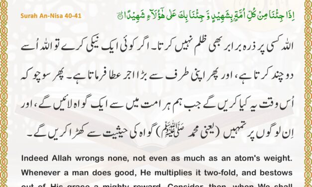 Surah An-Nisa – Ayah 40-41
