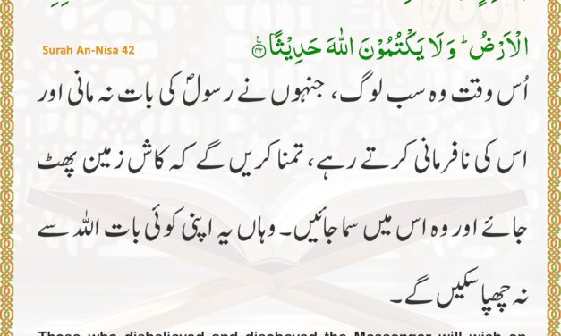Surah An-Nisa – Ayah 42