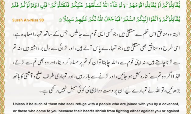Surah An-Nisa – Ayah 90