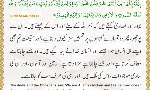 Surah Al-Ma’idah – Ayah 18