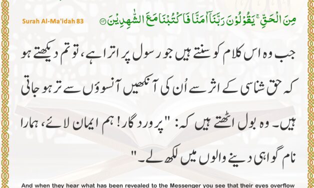 Surah Al-Ma’idah – Ayah 83
