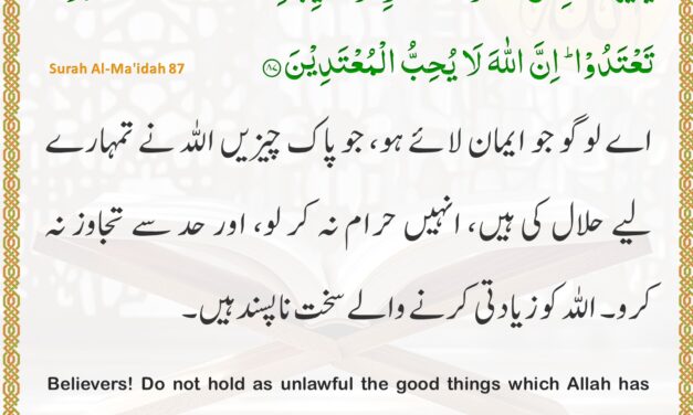 Surah Al-Ma’idah – Ayah 87