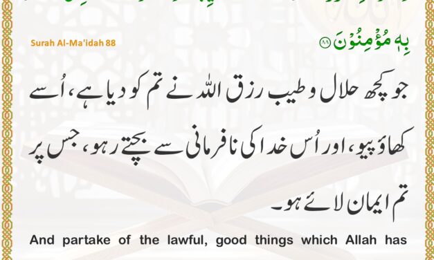 Surah Al-Ma’idah – Ayah 88