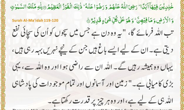 Surah Al-Ma’idah – Ayah 119-120