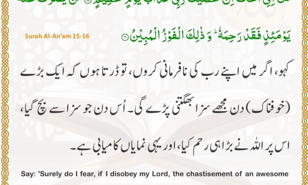 Surah Al-An’am – Ayah 15-16