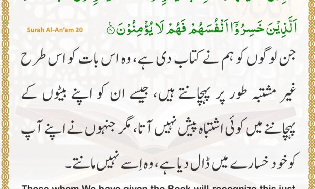 Surah Al-An’am – Ayah 20