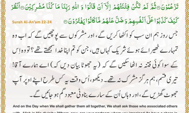 Surah Al-An’am – Ayah 22-24