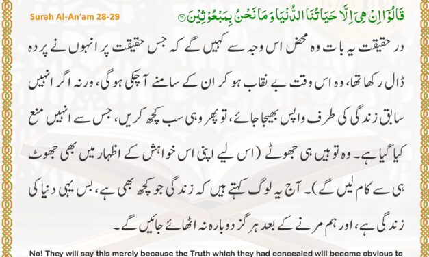 Surah Al-An’am – Ayah 28-29