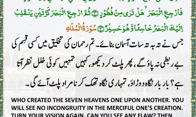 Surah Al-Mulk – Ayah 3-4