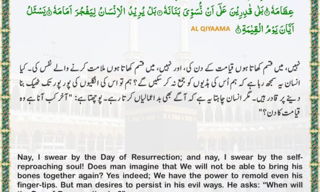 Surah Al-Qiyamah – Ayah 1-6