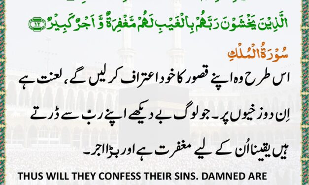 Surah Al-Mulk – Ayah 11-12