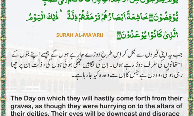 Surah Al-Ma’arij – Ayah 43-44