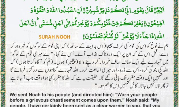 Surah Nuh – Ayah 1-4