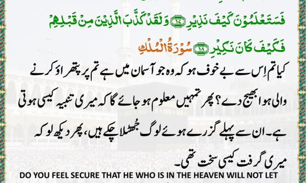 Surah Al-Mulk – Ayah 17-18