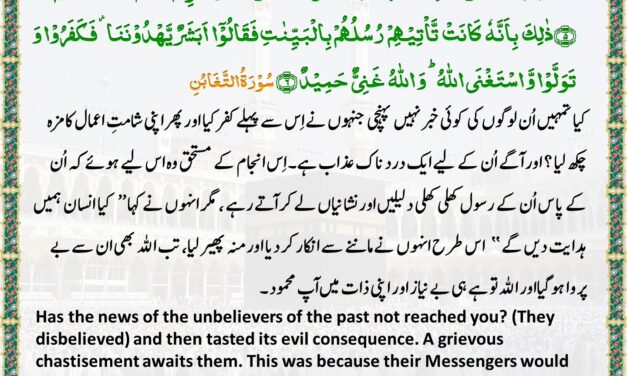 Surah At-Taghabun – Ayah 5-6