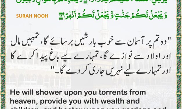 Surah Nuh – Ayah 11-12